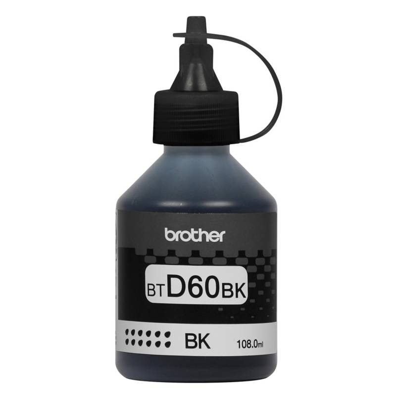 Botella de Tinta Negra BTD60BK Brother DCPT500/DCP-T520W/MFC-T800/DCP-T510W/DCP-710W/MFC-T910DW
