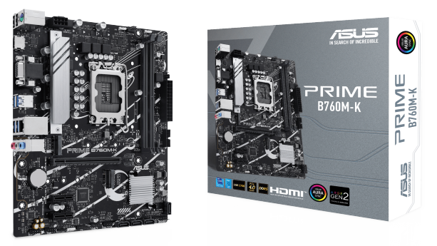 Tarjeta Madre ASUS Intel B760 LGA 1700 MATX CON PCIE 4.0 PRIME-B760M-K