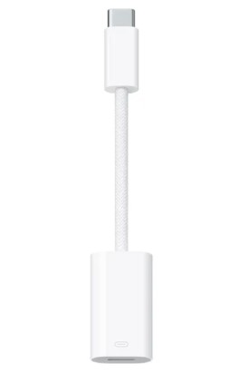 Adaptador de USB-C a conector Lightning de Apple