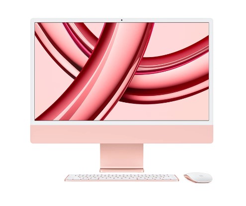 Computador Escritorio iMac Retina 4,5K de 24 pulgadas/Chip M3 CPU 8 y GPU de 10 núcleos / SSD 512 GB - 8GB / Rosa