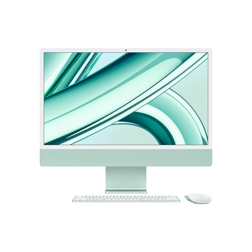 Computador Escritorio iMac Retina 4,5K de 24 pulgadas/Chip M3 CPU 8 y GPU de 10 núcleos / SSD 512 GB - 8GB / Verde