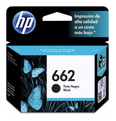 Cartucho de Tinta Negra 662 HP Designjet Advantage 2515