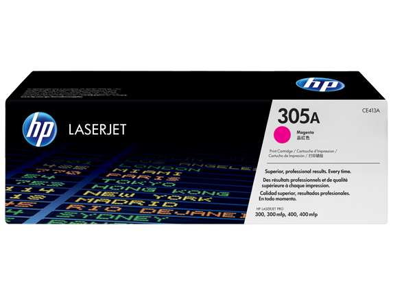 Cartucho de Tóner Magenta 305A HP Laserjet PRO 300/400