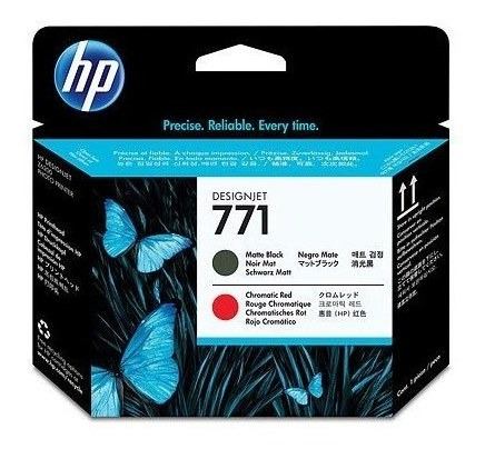 Cabezal de Impresión Negro Mate y Rojo 77 HP Designjet HP T7100/T7200