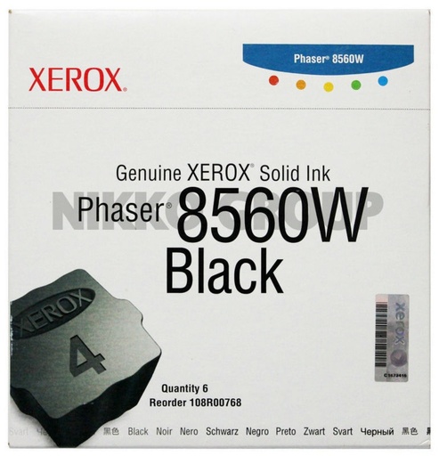 [108R00768] Tinta Sólida Xerox Original Negro Phaser 8560