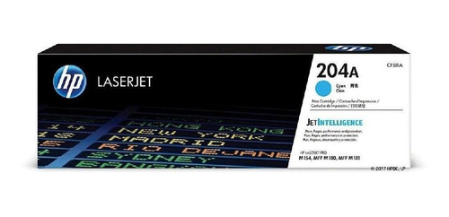 Cartucho de Tóner Cyan 204A HP Laserjet PRO M154/MFP M180/M181