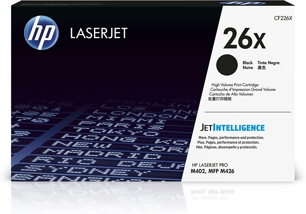 Cartucho de Tóner Negro 26X HP Laserjet M402/M426