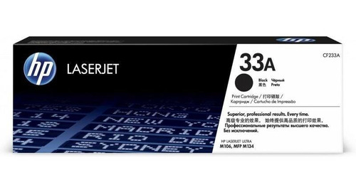 Cartucho de Tóner Negro 33A HP Laserjet M106W/M134A/M134FN