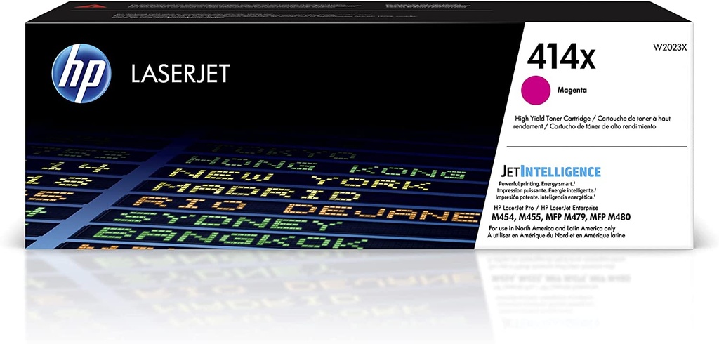 Cartucho de Tóner Magenta 414X HP Laserjet PRO M454/M455/MFP M479/M480