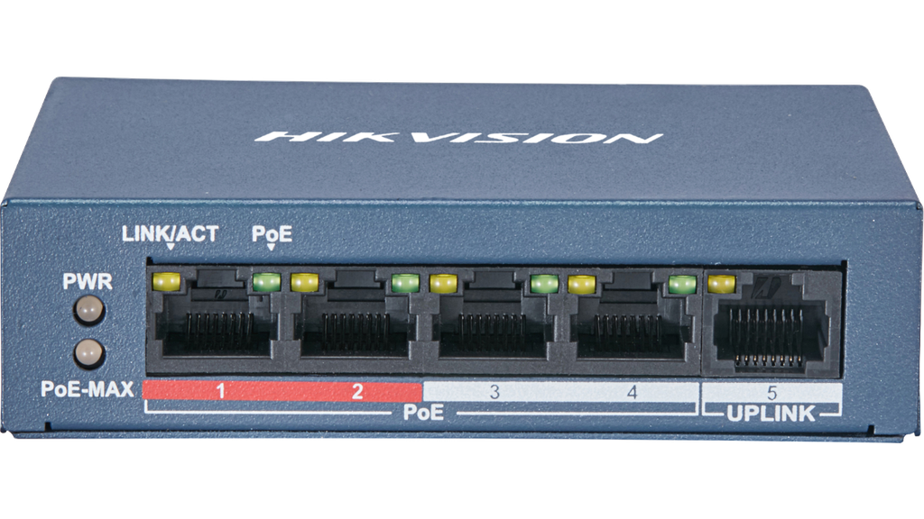 Switch Poe 4 Puertos/No Admiinistrable 10/100 MBPS Poe (HasTA 250M) + 1 Puerto Uplink 10/100 MBPS/ 35W
