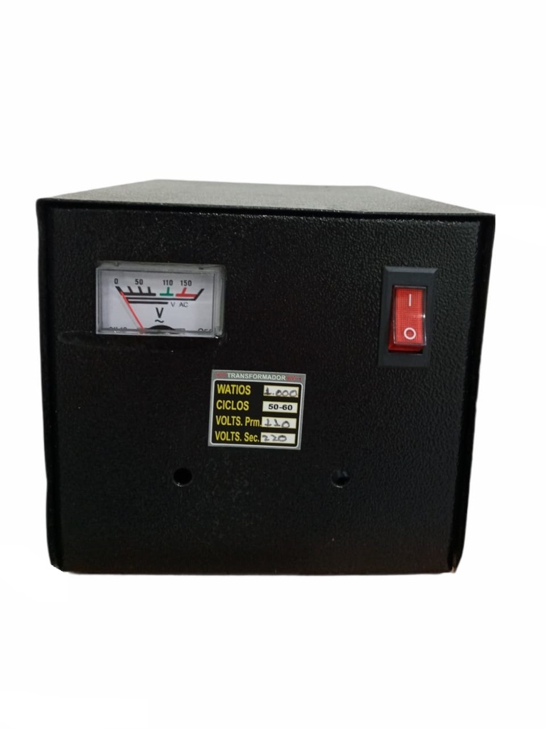 Elevador de Voltaje de 110V A 220V de 1 KW