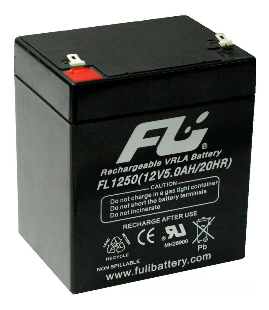 Bateria AGM -12 V. x 5 AH FULIBATTERY para UPS