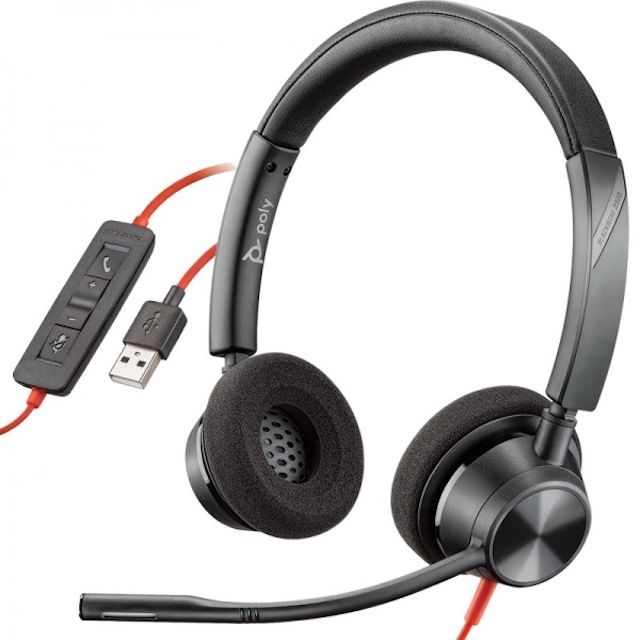 Diadema con Micrófono USB-A Poly Blackwire 3220 Plantronics