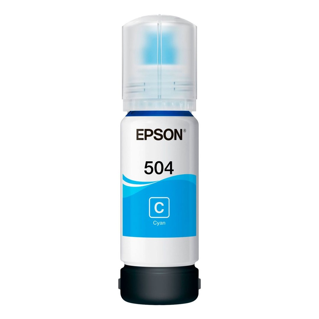 Botella de Tinta Cyan T504 Epson Ecotank L4150/L4160/L6161/L6191
