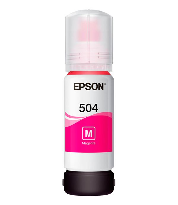 Botella de Tinta Magenta T504 Epson Ecotank L4150/L4160/L6161/L6191