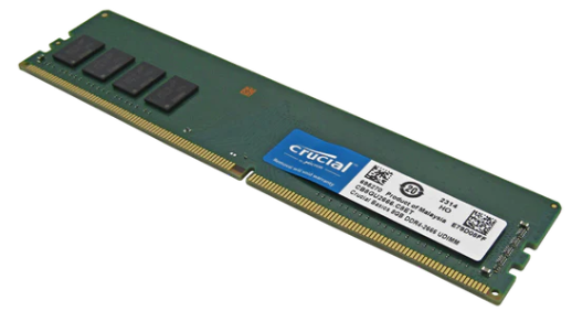 Memoria RAM PC DDR4 PC4-21300 8GB 2666MHZ CL19 1.2V deSKTOP Crucial Basics CB8GU2666
