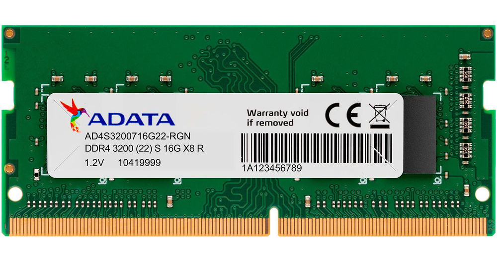 Memoria para Portátil RAM Adata Premier DDR4 3200MHZ 16GB CL22 SO-Dimm