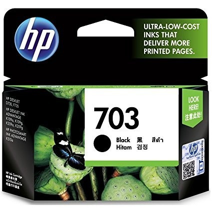 Cartucho de Tinta Negra 703 HP Designjet D730/F735