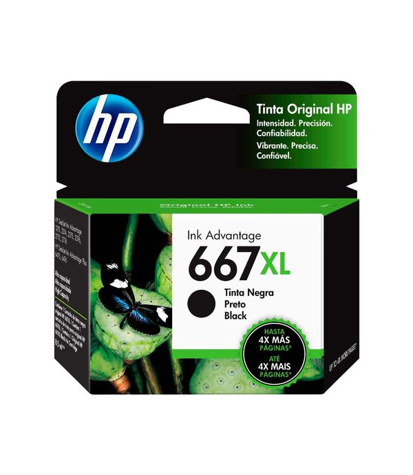 Cartucho de Tinta Negra 667XL HP Designjet Plus Ink Advantage 6000/6400/1200/2300/2700/4100