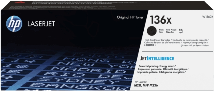 Cartucho de Tóner Negro 136X HP Laserjet M209/M211/M233/M234/M236