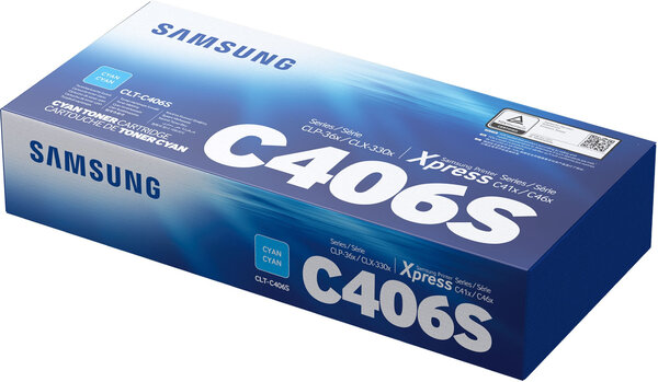 Cartucho de Tóner Cyan CLT-C406S Samsung CLP 36X