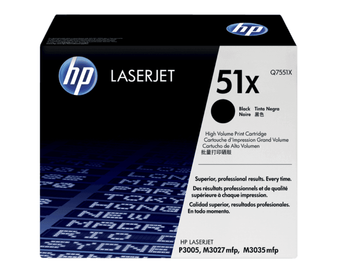 Cartucho de Tóner Negro 51X HP Laserjet P3005/M3035/MFP M3027