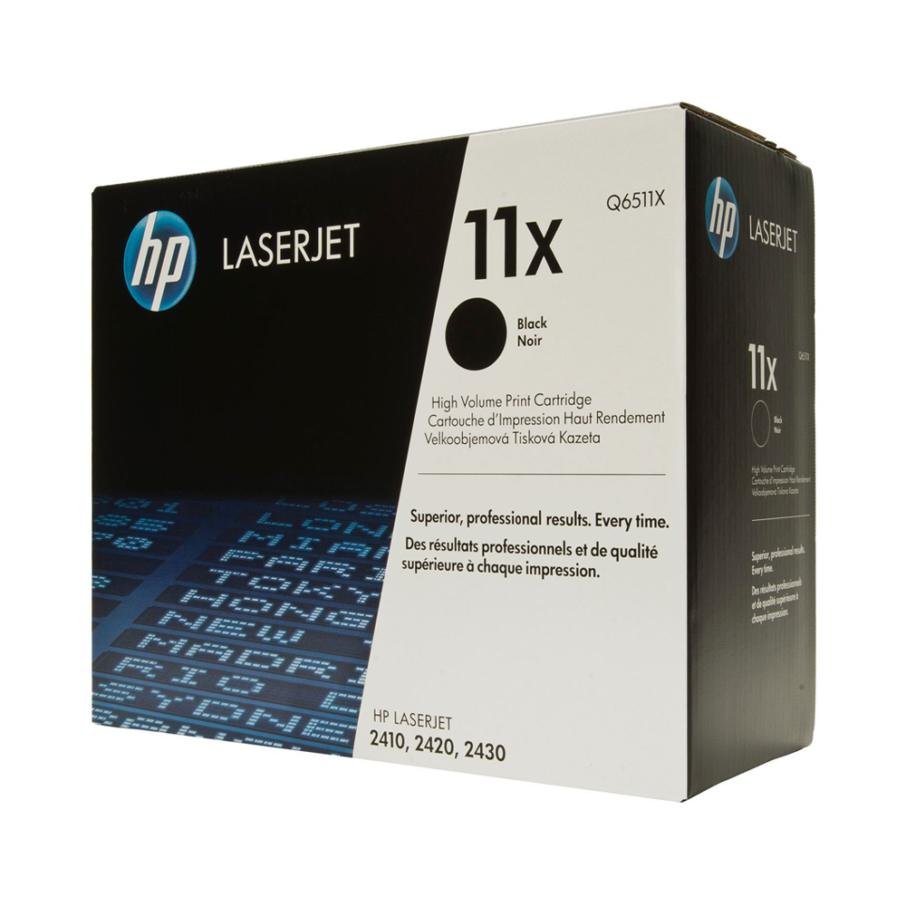 Cartucho de Tóner Negro Q6511X HP Laserjet 2410/2420/2420D/2420N/2420DN/2430DNT