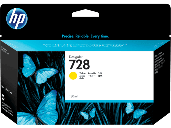 Cartucho de Tinta Amarilla 728 HP Designjet T730/T830