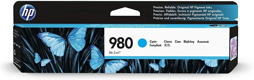 Cartucho de Tinta Cyan 980 HP Officejet X585F/X555DN