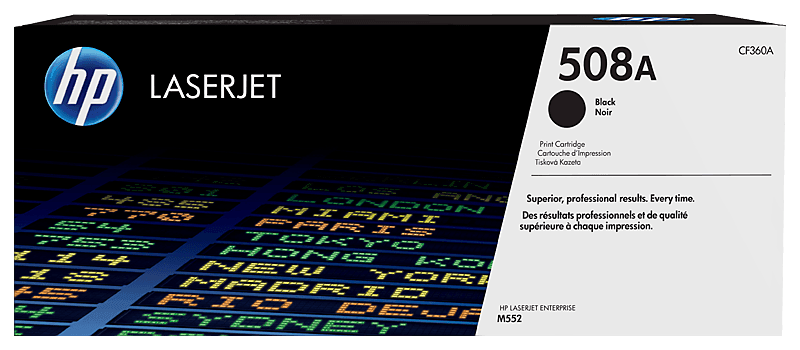 Cartucho de Tóner Negro 508A HP Laserjet Enterprise M552/M553