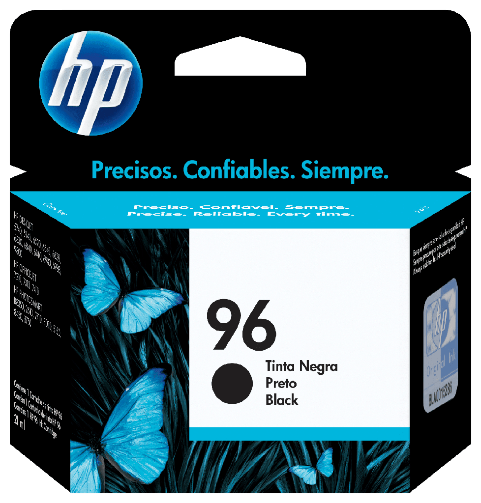 Cartucho de Tinta Negra 96 HP PHOTOSMART 8450/8150/2710/2610/Officejet 7410/7310/Designjet 6840/ 6540/6520/5740