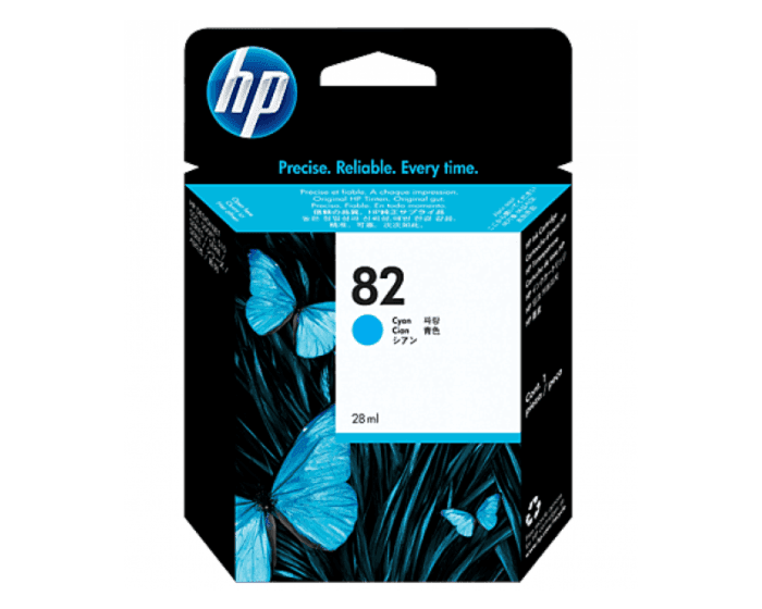 Cartucho de Tinta Cyan 82 HP Designjet 111/510/500/800