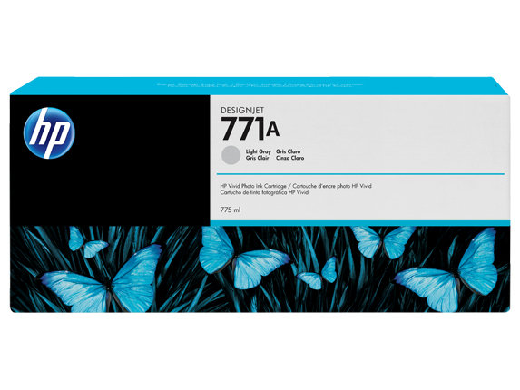 Cartucho de Tinta Gris Claro 771A HP Designjet Z6200/Z6610/Z6810