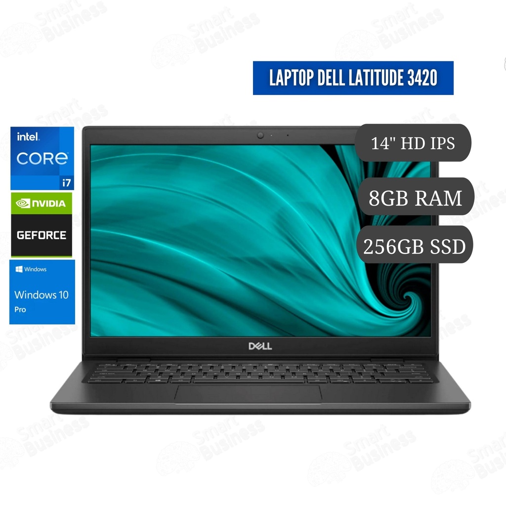 PORTATIL DELL LATITUDE 3420 CORE I7 1165G7 8GB 256GB SSD 14" W10P NEGRO