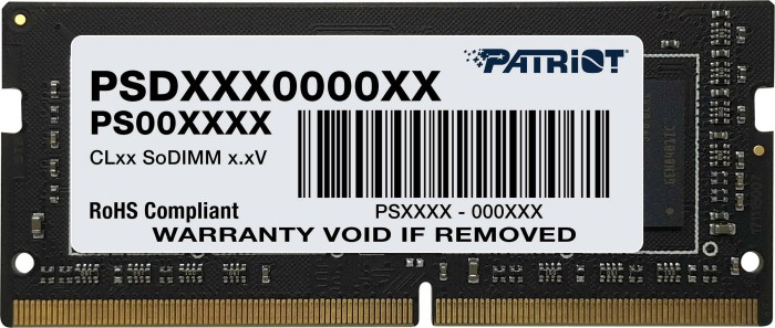 Memoria Patriot Sodimm DDR4: 16GB 260-PIN SO-DIMM DDR4 3200 (PC4 25600) Portátil