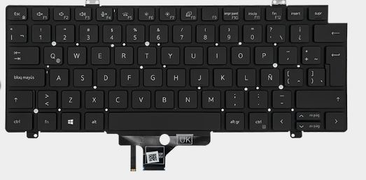 Teclado para portátil Dell Latitude 14 3420/5420/7420/7520/0K5XT4 con Backlight en Español
