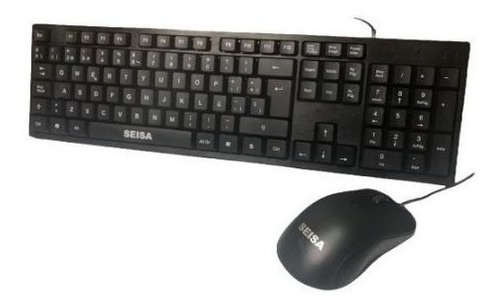 Combo Teclado + Mouse Alámbrico USB DN-D5200 Negro Seisa