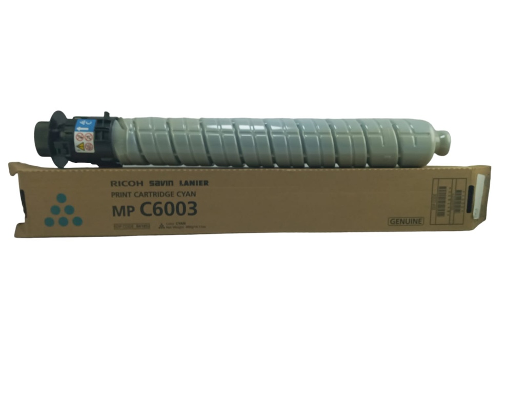 **841852**Cartucho de Tóner Cyan Ricoh MP C4503/ MP C4504/ MP C5503/ MP C6003/ MP C6004 Japón