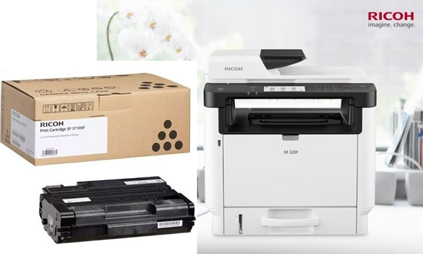Multifuncional B&N Ricoh M 320F 120V con Toner Adicional