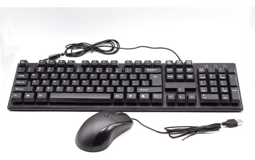 Combo Teclado + Mouse Alámbrico Neotek Negro