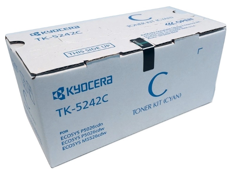 Cartucho de Tóner Cyan Generico TK-5242C Kyocera M5526CDW/P5026CDW
