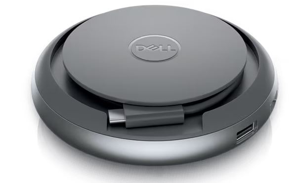 Auriculares Dell con adaptador multipuerto