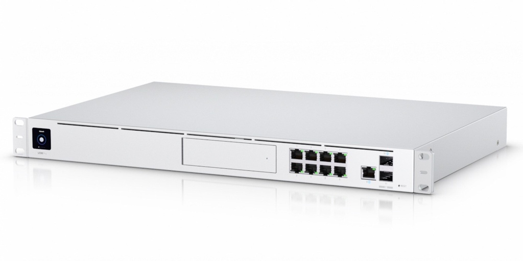 Ubiquiti UniFi Dream,1-10G SFP, 1pto WAN G, 8 ptos GIGA, BAHÍA HDD 3.5"
