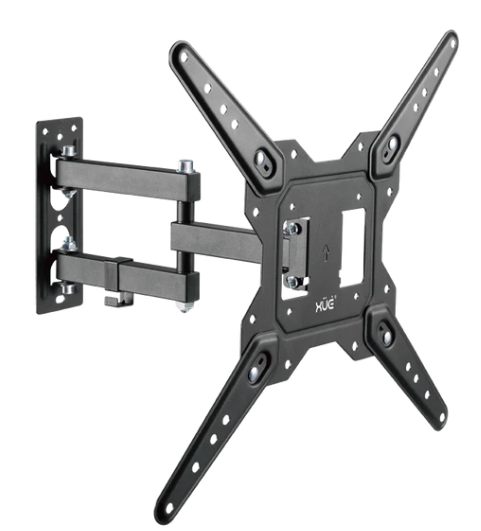 Soporte de Pared para TV 23-55” y 30kg Vesa 100x100-400x400 Metal, color negro, XUE® BAS2355