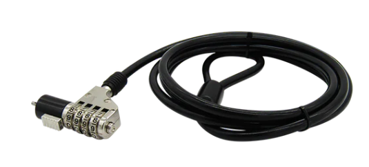 Guaya de seguridad para portatil de 4-Digitos 2M 6MM SLOT STD XUE® (CLAVE 6MM)