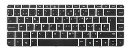 Teclado para portátil HP 840-G3/G4, 745-G3/G4 NEGRO ESPAÑOL SIN TRACKPOINT (GEN)