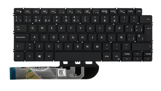 Teclado para portátil DELL Latitude 14 3410 Inspiron 5300 5490 VOSTRO 3400 NWD23 Español negro marco