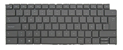 Teclado para portátil DELL Latitude 3420 VOSTRO 5320 i5-11 NEGRO ESPAÑOL 0YXTP2 SIN MARCO(ORG)