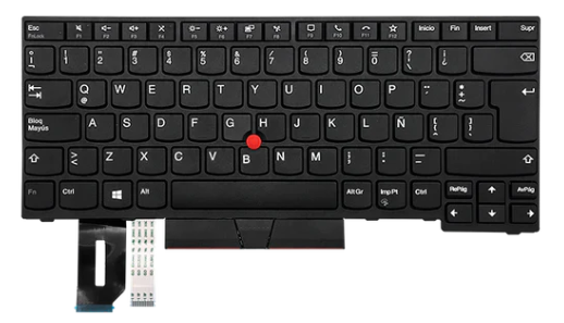 Teclado para portátil Lenovo Thinkpad E14 Gen 1 y 2 SN20W68442 con Trackpoint negro Español (Gen)