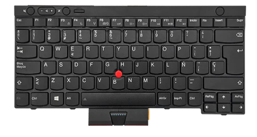 Teclado para portátil Lenovo T430 T530 X230 04X1240 negro Español C/Trackpoint (Gen)